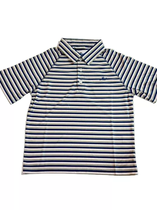 Southbound Boys Polo SS - Navy, Fog, Green