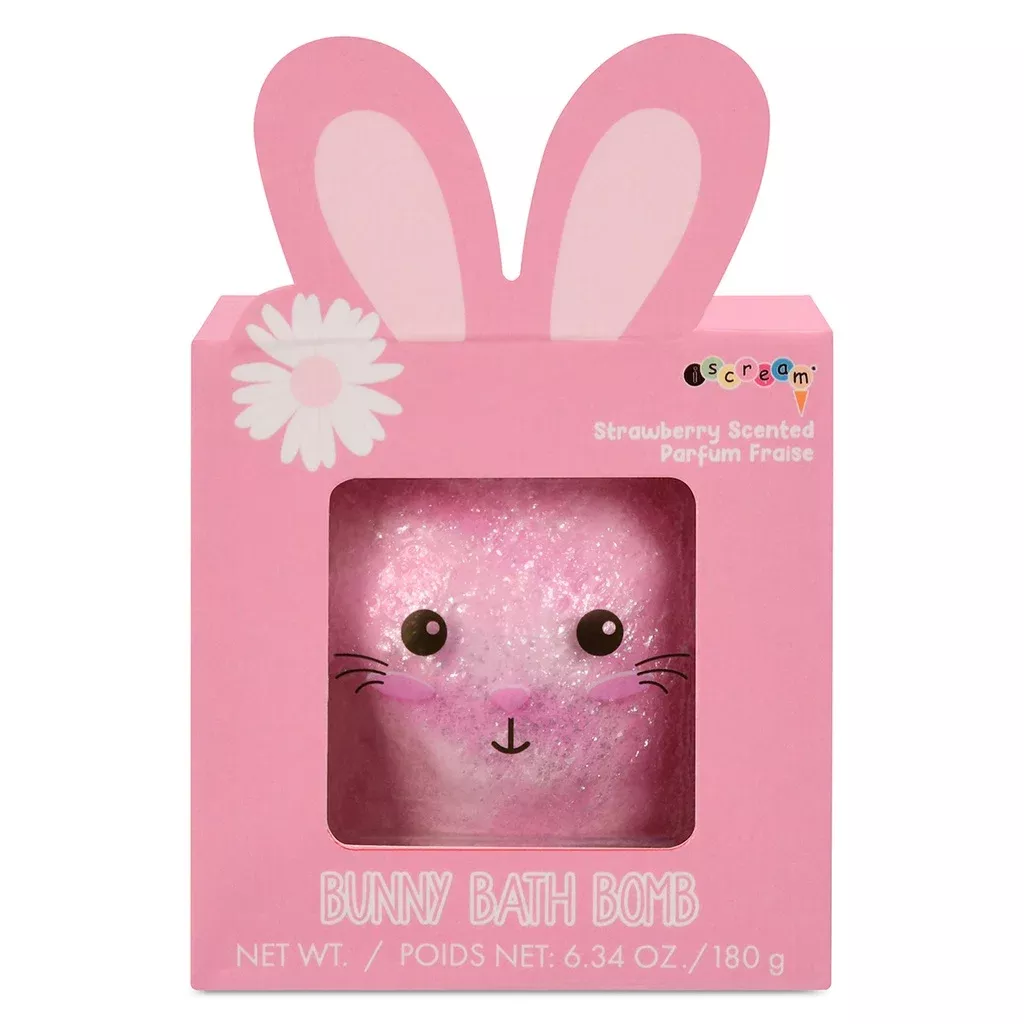 Strawberry Scented Bunny Bath Bomb in Decorative Gift Box