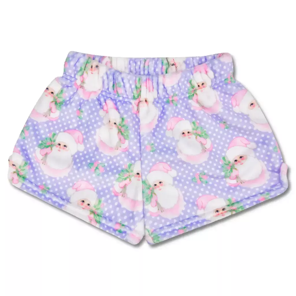 Sweet Santa Plush Shorts - Large