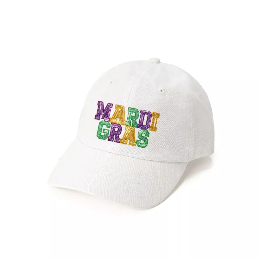 Sweet Wink Mardi Gras Patch Baseball Hat