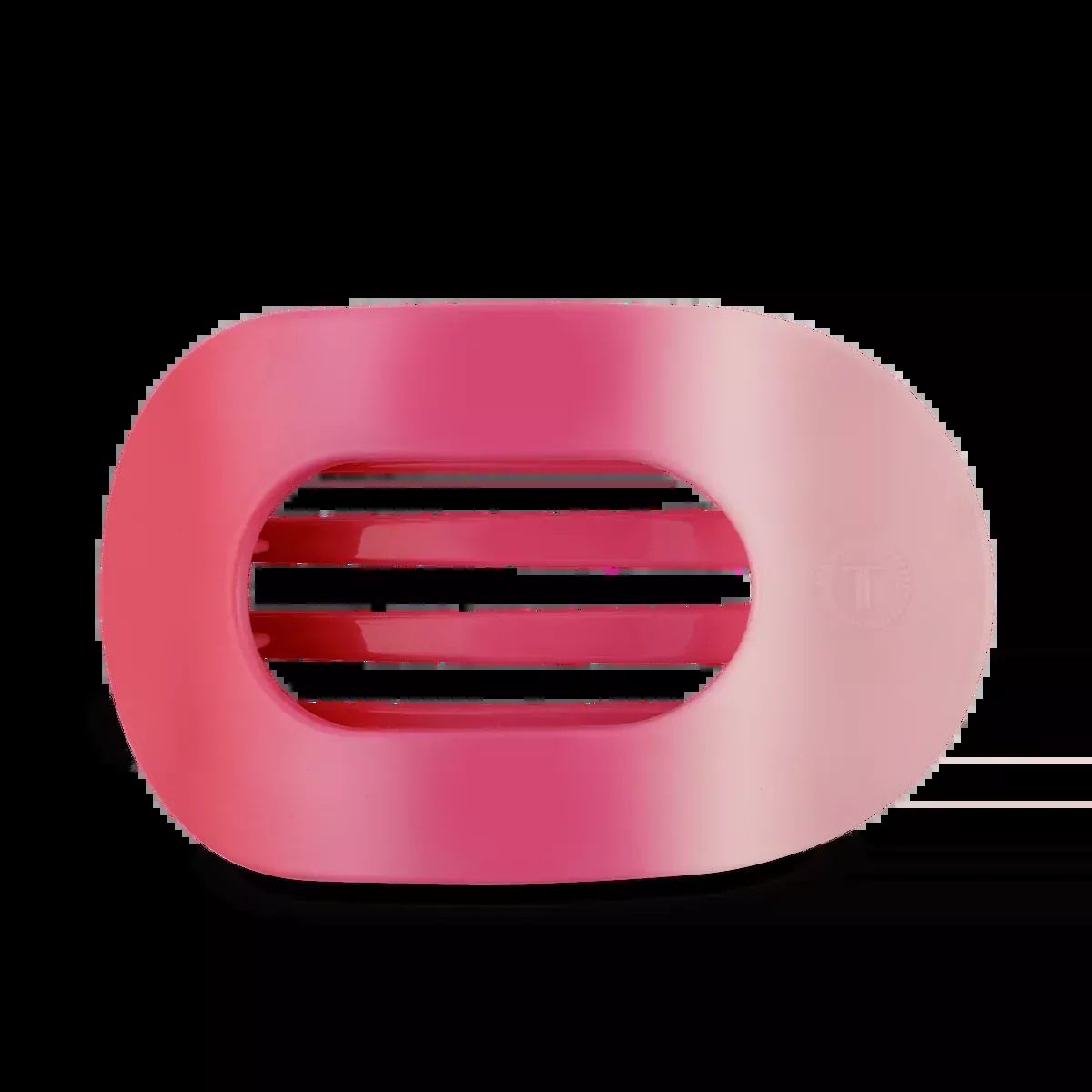 TELETIES Kiss & Tell Large Pink Ombre Flat Hair Clip
