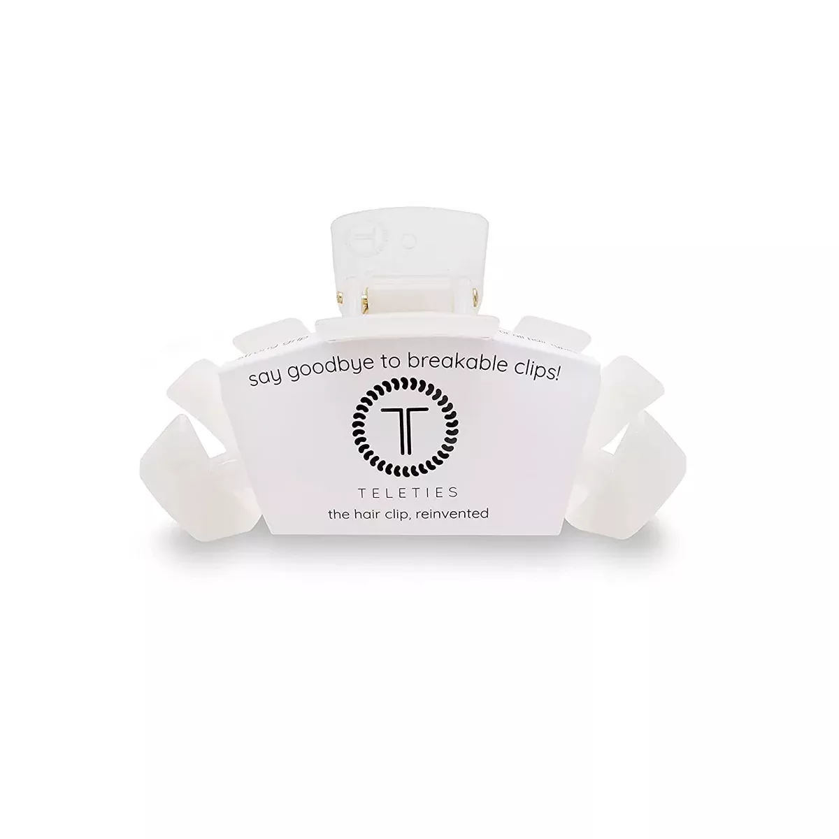 TELETIES Large Hair Clip Strong Grip Bendable Teeth 4.5 Inch