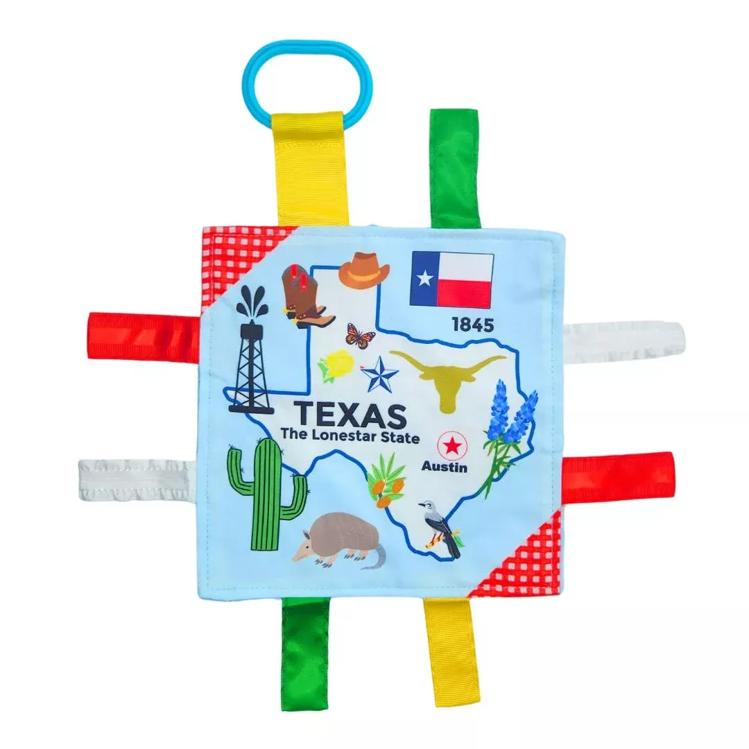 Texas Crinkle Tag Square Infant toy