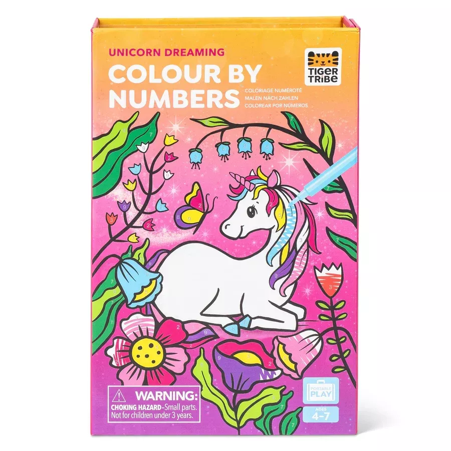 Tiger Tribe Color by Numbers Set - Unicorn Dreaming