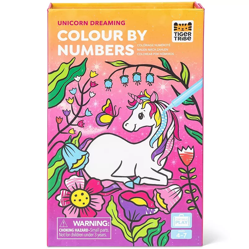 Tiger Tribe Colour By Numbers- Unicorn Dreaming
