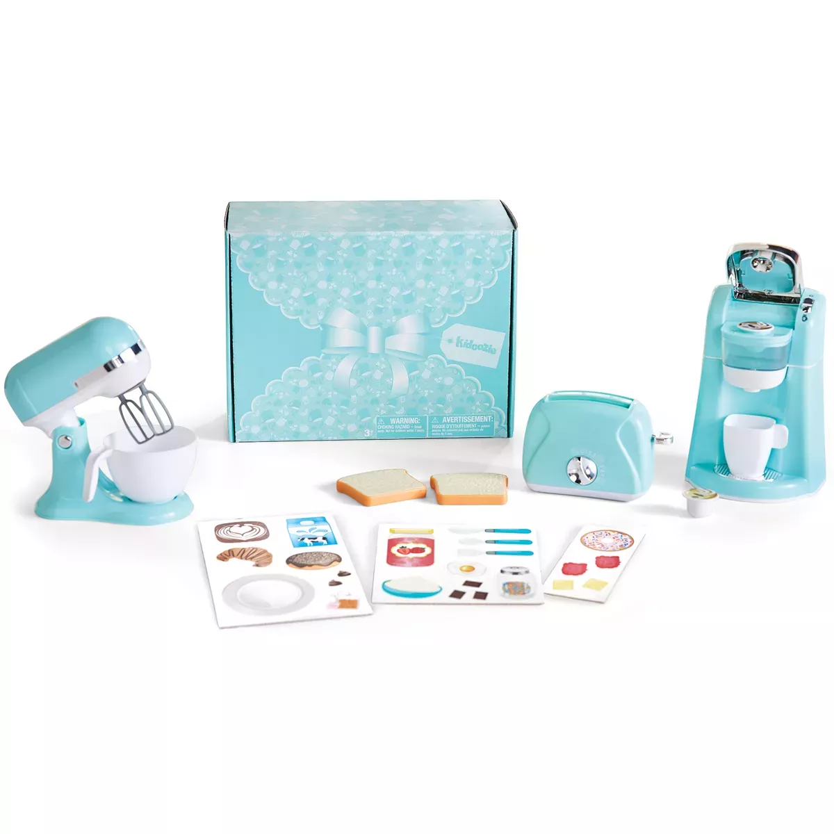 Trendy Kitchen Trio - Set of 3 Realistic Toy Kitchen Appliances