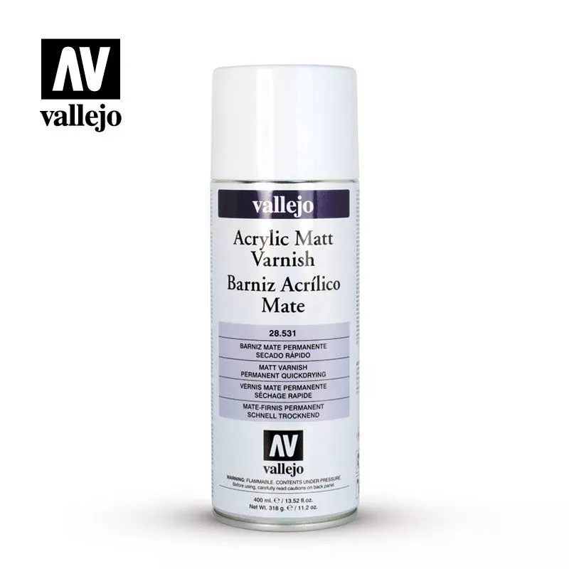 Vallejo - 28531 Aerosol Acrylic Varnish: Matt 400ML