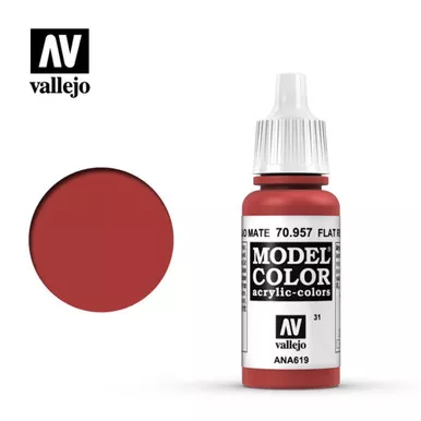 Vallejo 70957 Flat Red 17 ml
