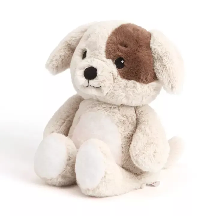 Warmies White and Brown Puppy Barklei