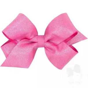 Wee Ones Medium Mirror Dot Grosgrain Overlay Bow