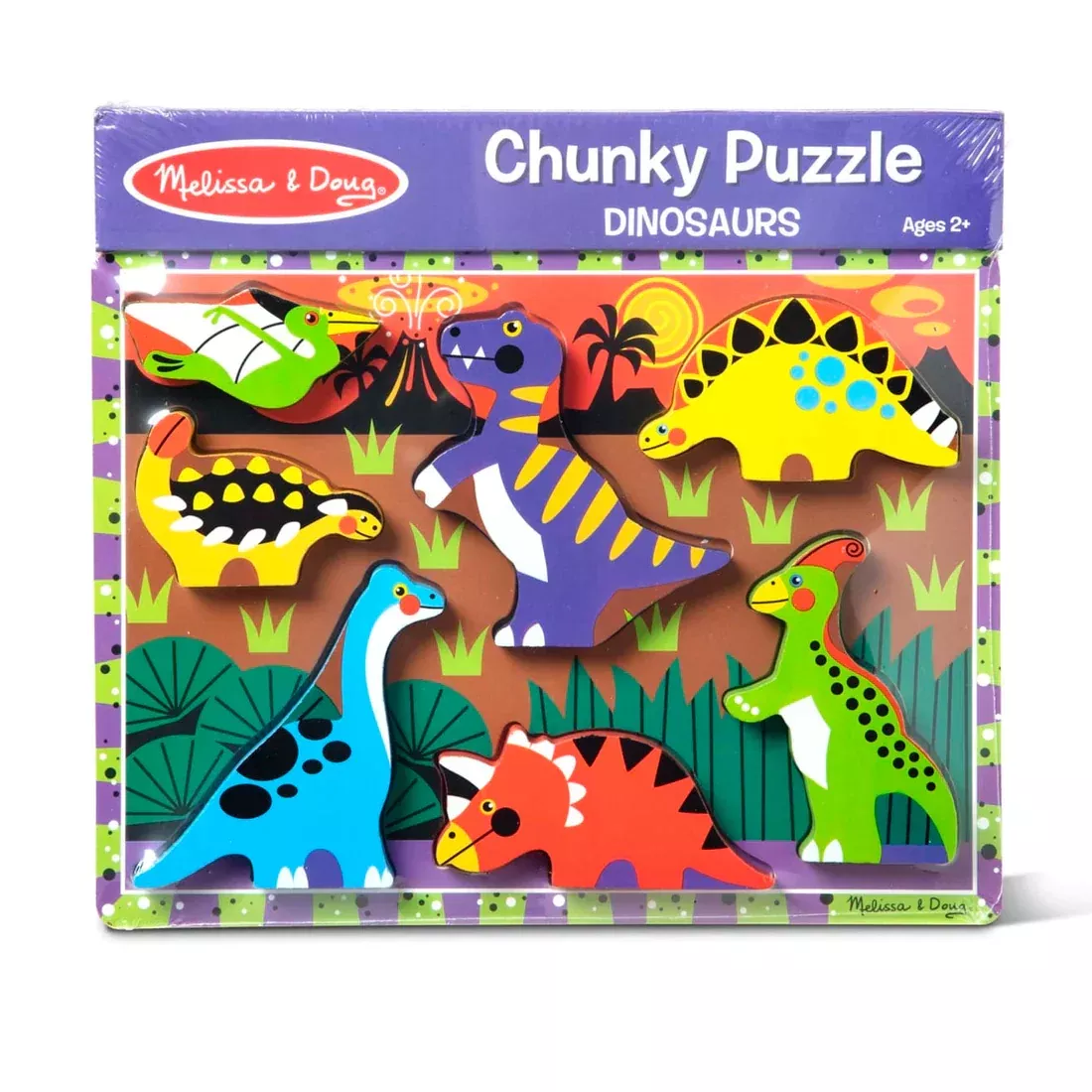 Wooden Chunky Dinosaurs (7 Piece) Puzzle