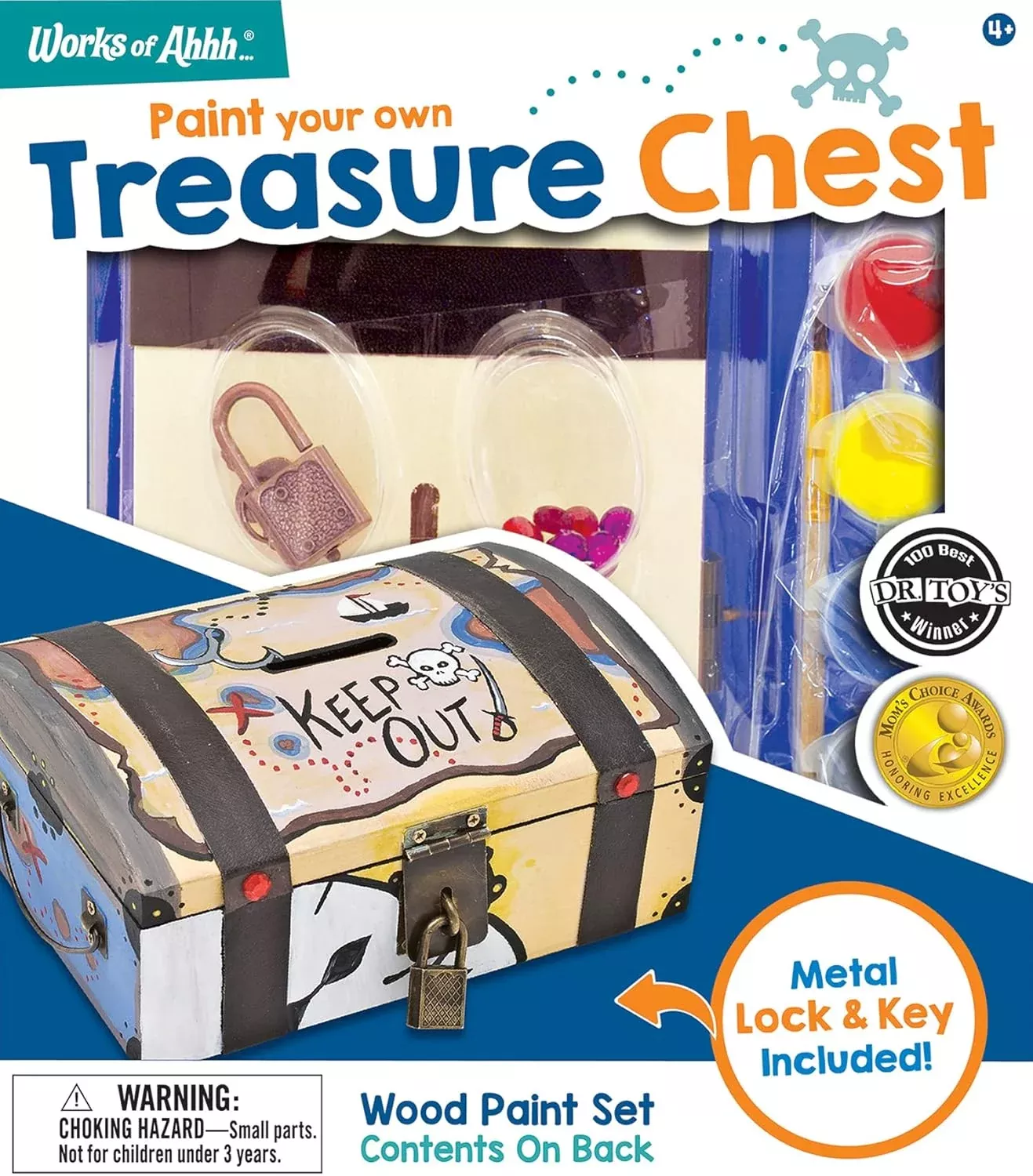Wooden Treasure Chest Painting Kit