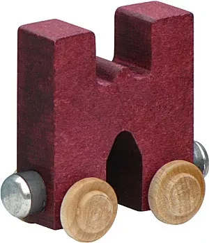 Wooden W Train Letter